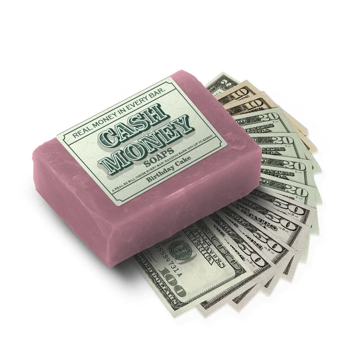 2-Pack Birthday Cake Cash Money Soaps Made in USA