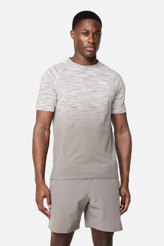 Arc Seamless 2.0 Tee - Mocha/Pebble Stone/Frosted Ridge/White