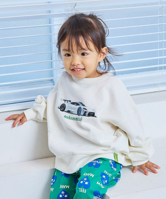 Basic Print Sweatshirt Off White Print
