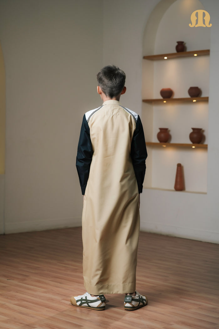 Beige Litos Thobe Kids