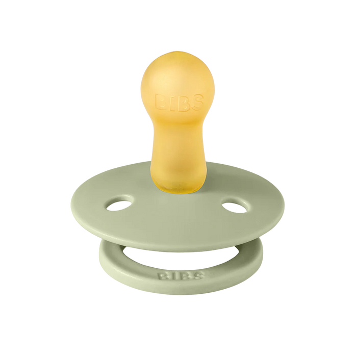 Bibs 2-Pacifiers Sage, Cloud 6/18 m