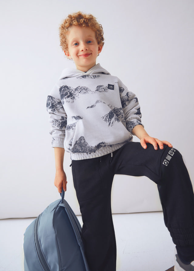 Boy Fleece Joggers - Navy - Wee Bee Baby Boutique