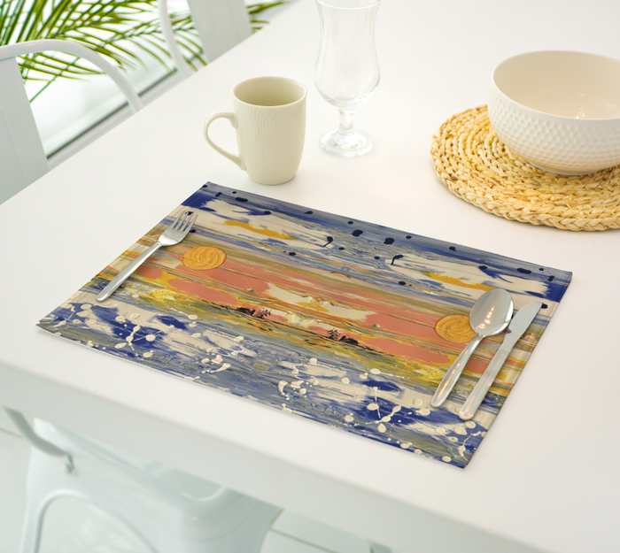 “Bruce County Winter” (Blue, Yellow)