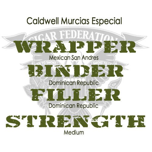 Caldwell Murcias Especial - Cigar Federation