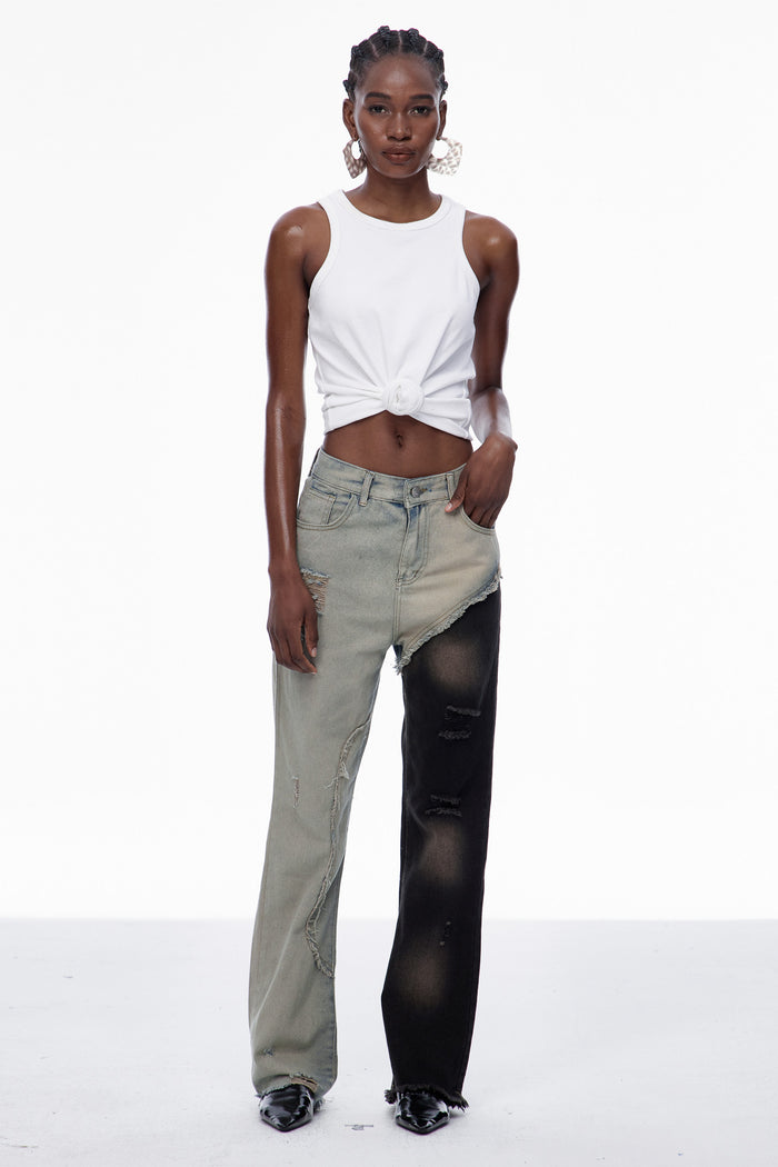 Carina Deconstruct Torn Jeans