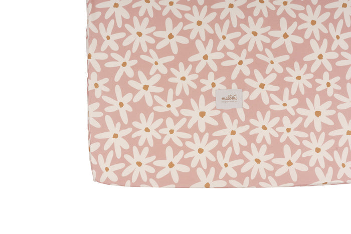 Cotton Bed Sheet Blush Daisies