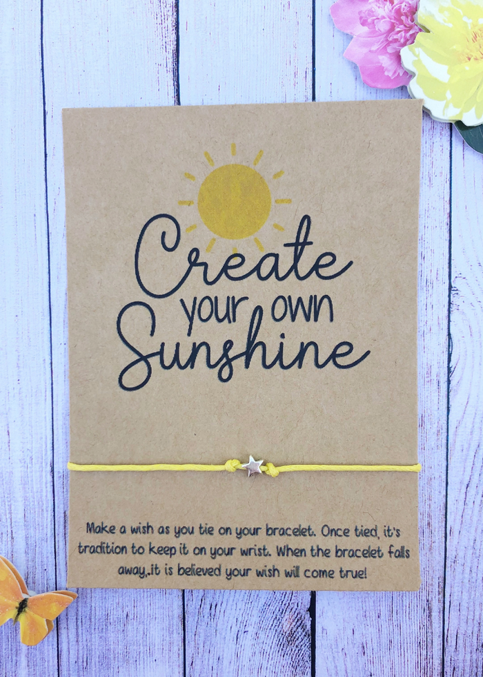 Create Your Own Sunshine Wish Bracelet