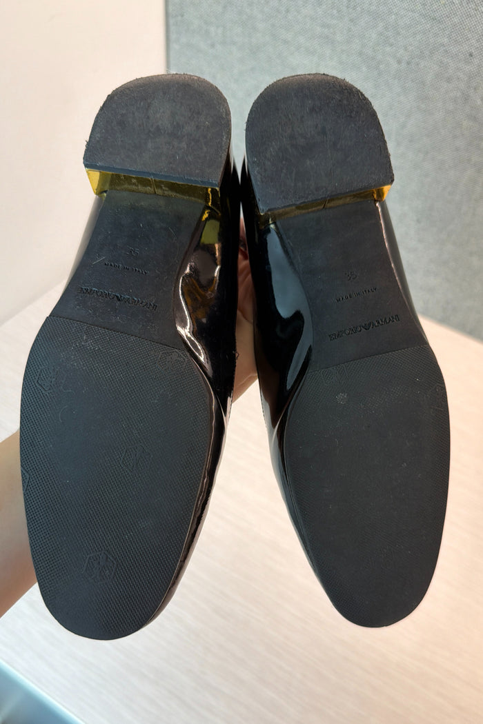 Emporio Armani Patent Leather Ballet Flats image 5