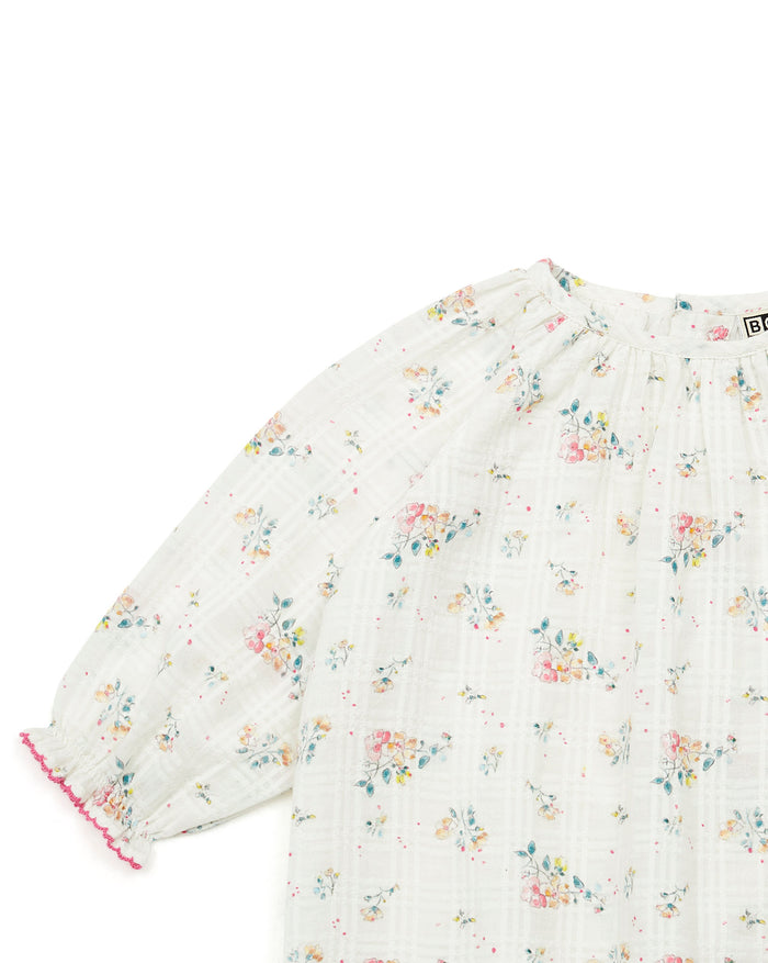 Frostie Baby Dress Flowers Pink