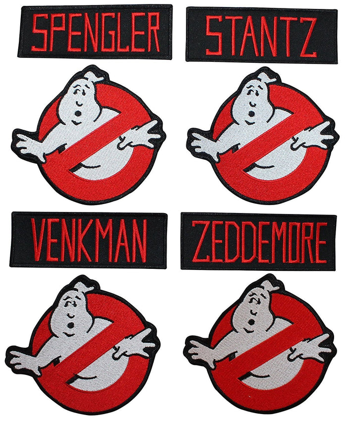 Ghostbusters 8pc Costume Patch Set