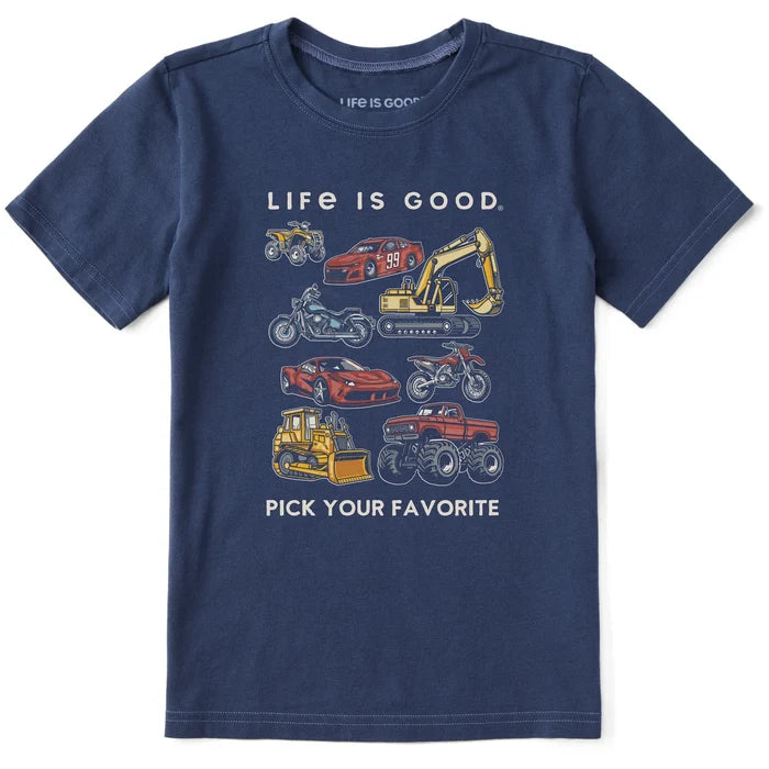 Kids' Pick Your Favorite Machines Short Sleeve Crusher Tee Shirt