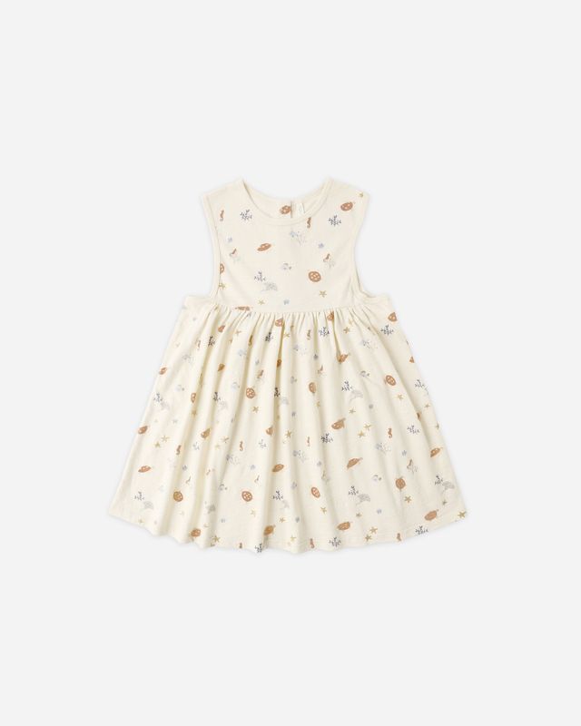 Layla Dress || Aquatic - Wee Bee Baby Boutique