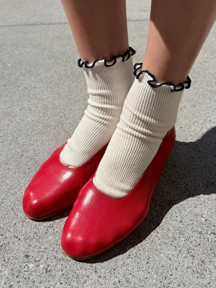 Le Bon Shoppe - Petit Ruffled Modal Sock - La Lovely Vintage