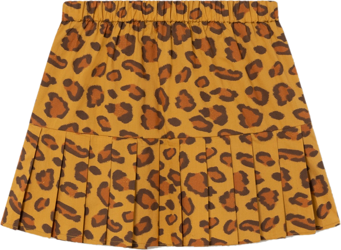Leopard Bird Skirt Yellow