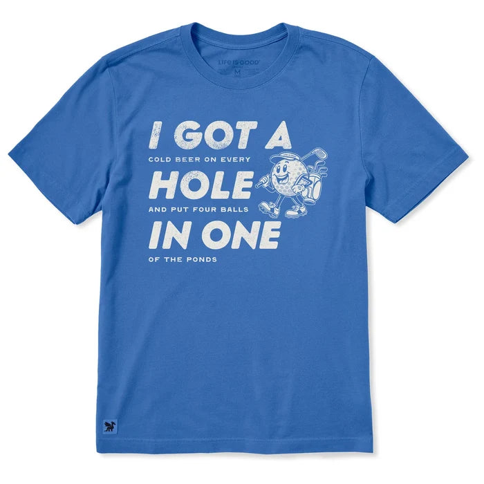 Men's Hole in One Mascot Short Sleeve Crusher-LITE Tee Shirt