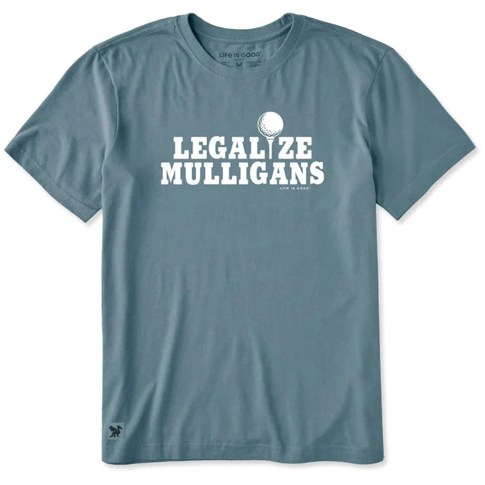 Men's Legalize Mulligans Golf Short Sleeve Crusher Tee Shirt