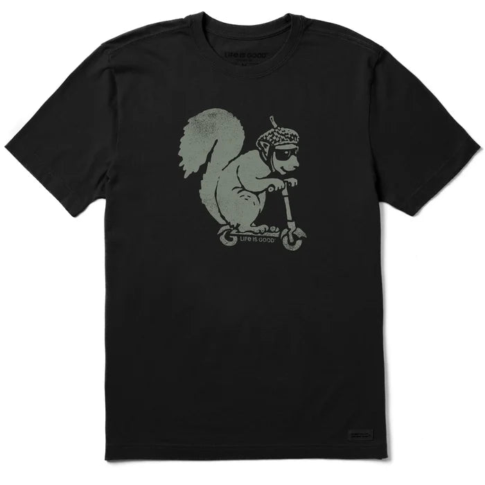 Men's Squirrel Scooter Short Sleeve Crusher-LITE Cotton Tee Shirt