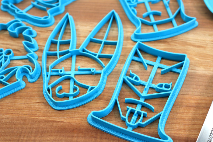 Momo's Eccentric Escapades Cookie Cutters - Filthy Acts for Free, Estrella Metal, Monarch Magenta, Slay Bae, The Globe