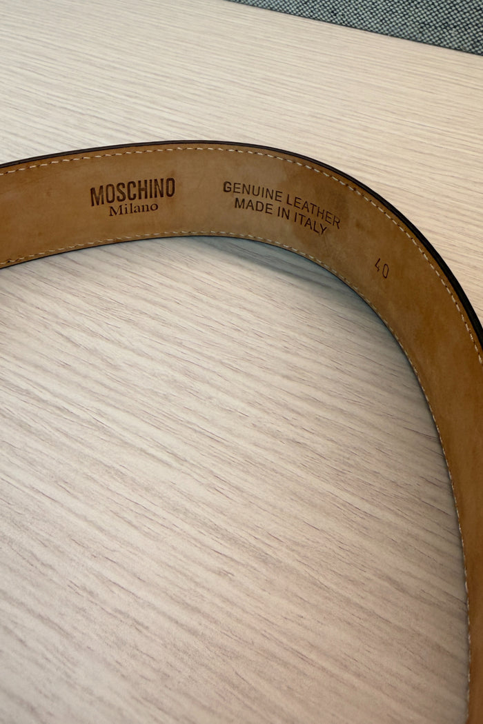 Moschino Blue Abstract Belt image 2