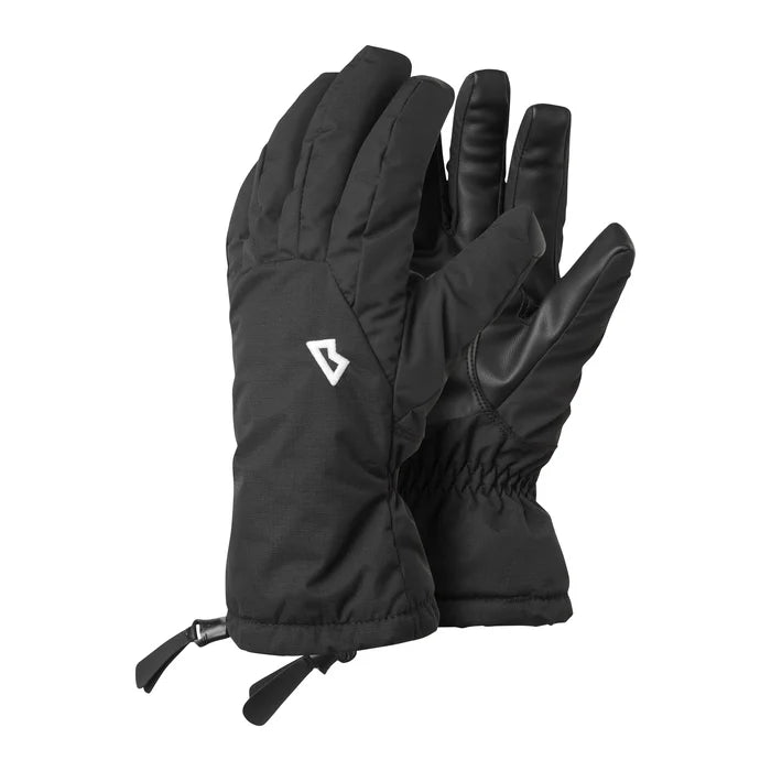 כפפות סקי שחורות Mountain Equipment לנשים, עמידות במים, עם בידוד POLARLOFT®.