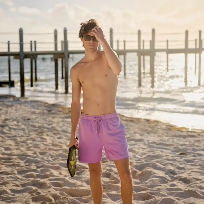 Orchid Bay Hybrid Short, Compression Lined Swim and Resort Trunk