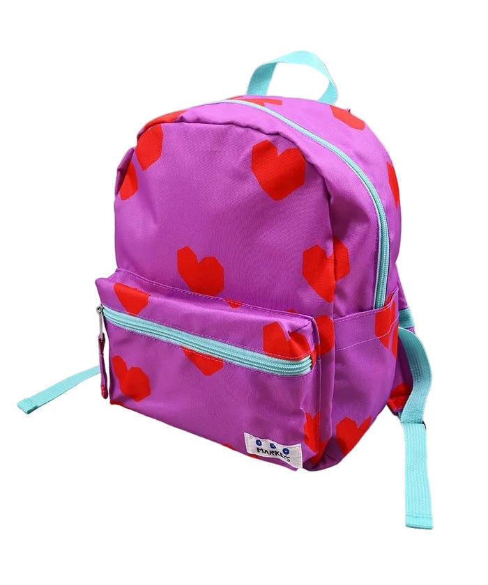 Patterned Backpack Lavender Print