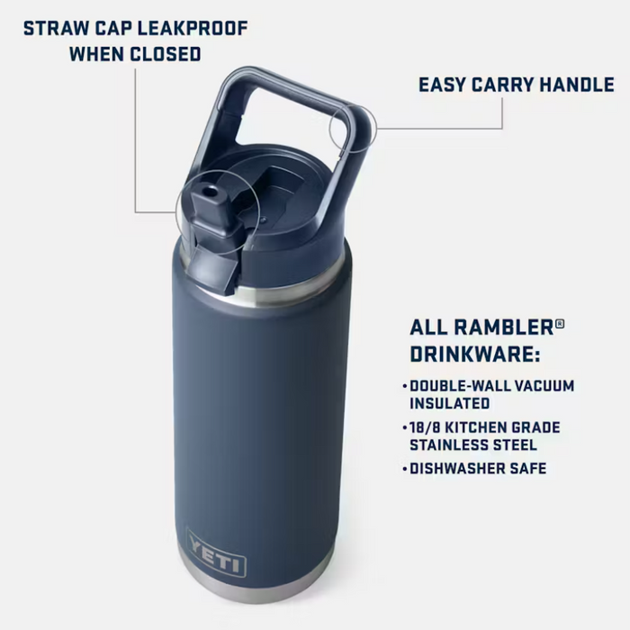 Rambler 26oz Bottle with Straw Cap