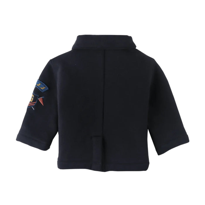 Ronald Double-Breasted Coat With Patches and Direct Embroidery