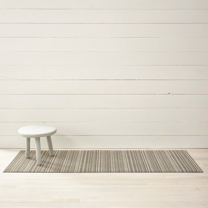 Skinny Stripe Shag Mat, Birch Eleish Van Breems Home