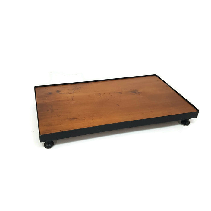 table top riser serving tray reclaimed handmade