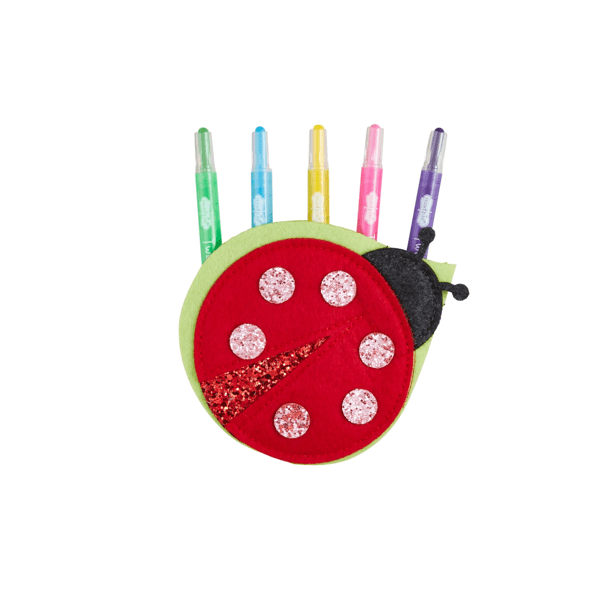Twist-Up Crayon Holder - Ladybug - Wee Bee Baby Boutique