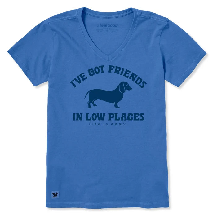 Women's Friends in Low Places Short Sleeve Crusher-LITE Vee Shirt