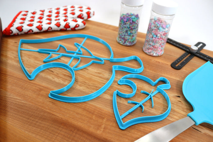 XL 12 Inch Item Leaf Cookie Cutters - Animal Crossing New Horizons / Nintendo Gift