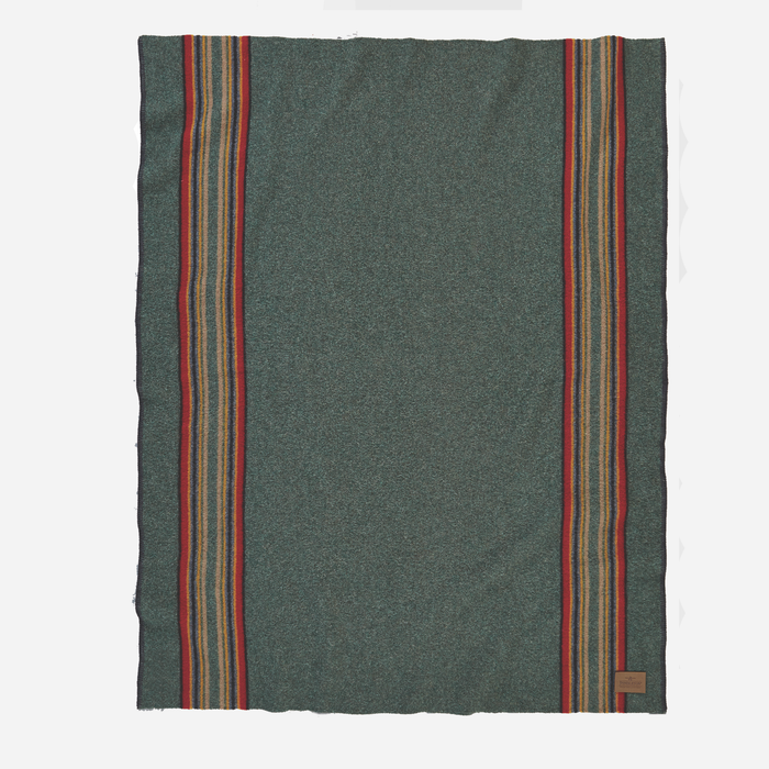 YAKIMA CAMP BLANKET - GREEN HEATHER