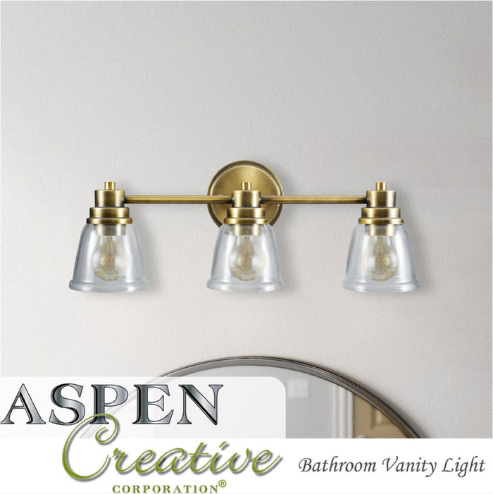 # 62242 One-Light Metal Bathroom Vanity Wall Light Fixture, 4-1/2" Wide, Transitional Design in Brushed Nickel