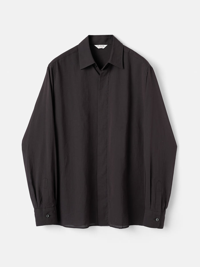 70's Lightweight Sheer Voile Chiffon L/S Shirt