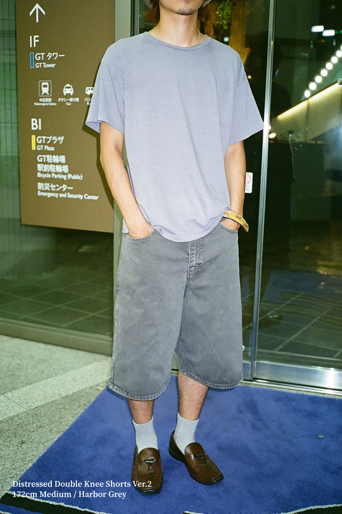 92' Loose-Fit Faded Shorts / Harbor Grey