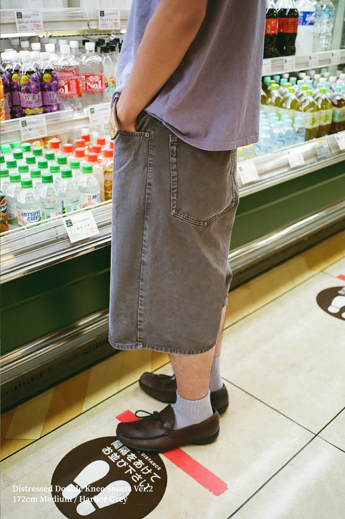 92' Loose-Fit Faded Shorts / Harbor Grey