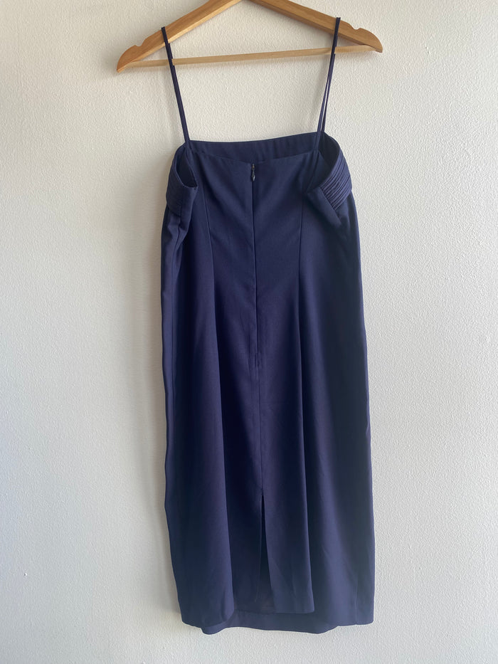 Vintage 90's Navy Blue Mini Dress - La Lovely Vintage