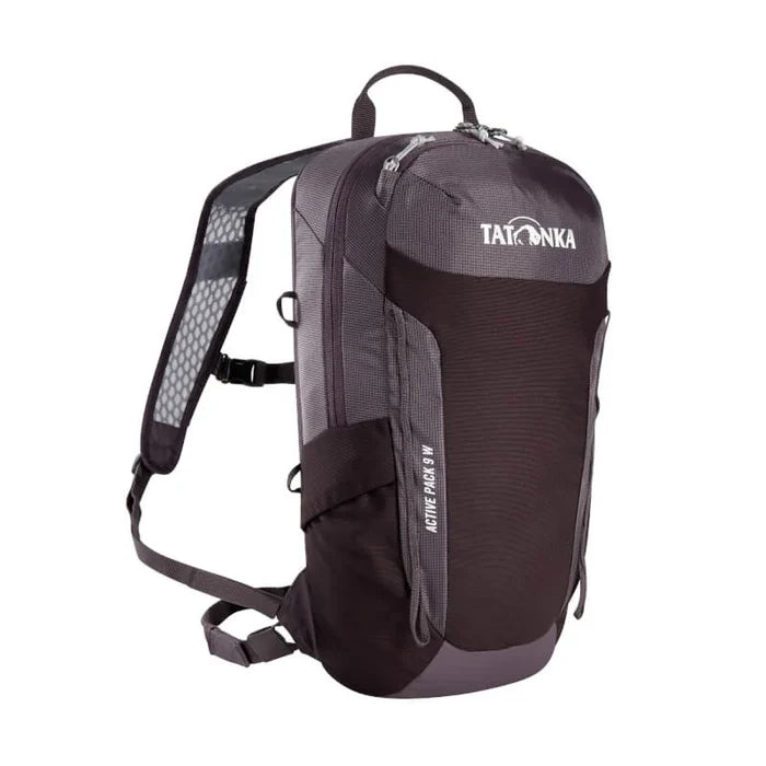 תרמיל יום Tatonka Active Pack 9 לנשים, 9 ליטר, מערכת גב מרופדת, כיסים אלסטיים, הכנה למערכת שתייה.