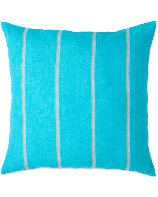 Aegean Stripe Linen European Pillowcases