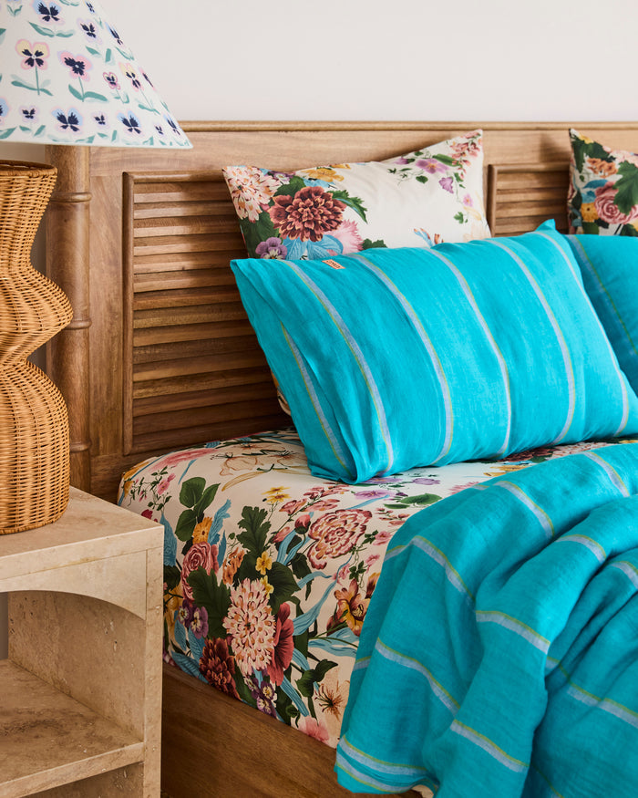 Aegean Stripe Linen Pillowcases