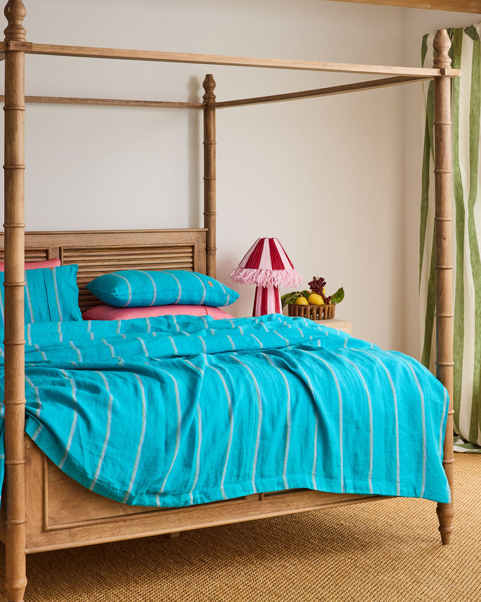 Aegean Stripe Linen Pillowcases