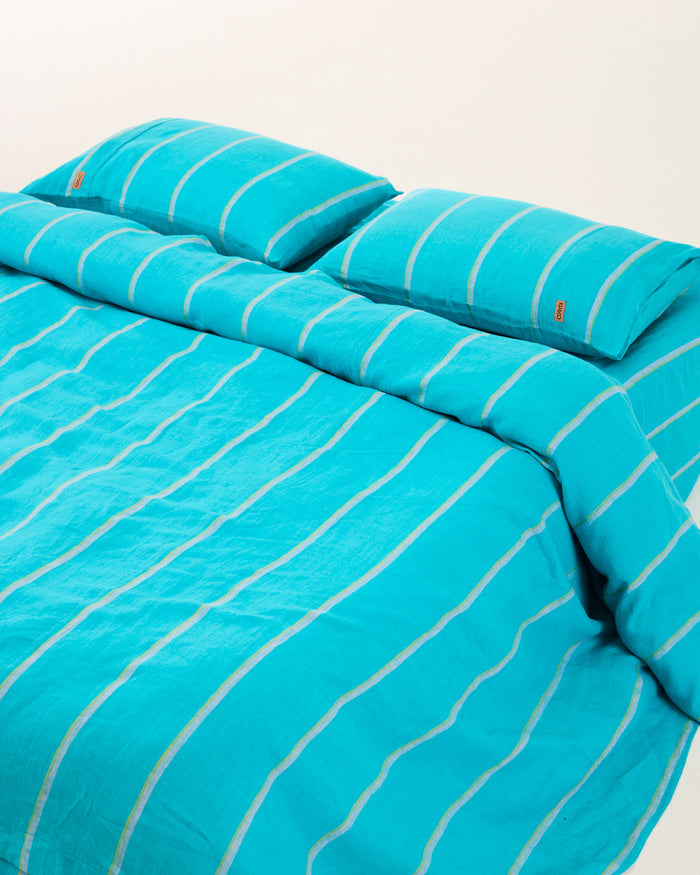 Aegean Stripe Linen Pillowcases