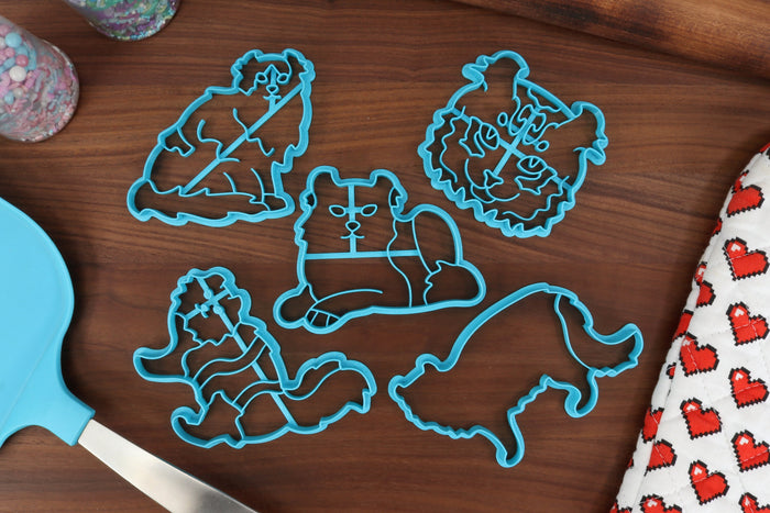 American Curl Cat Cutters - American Curl Face, American Curl Outline, Detailed Curl, Lying Down Curl, Sitting Curl - American Curl Merch