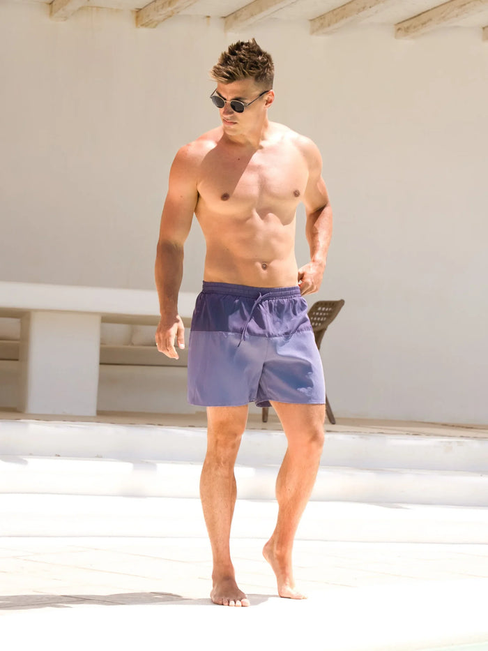 Anchor Swim Shorts - Purple