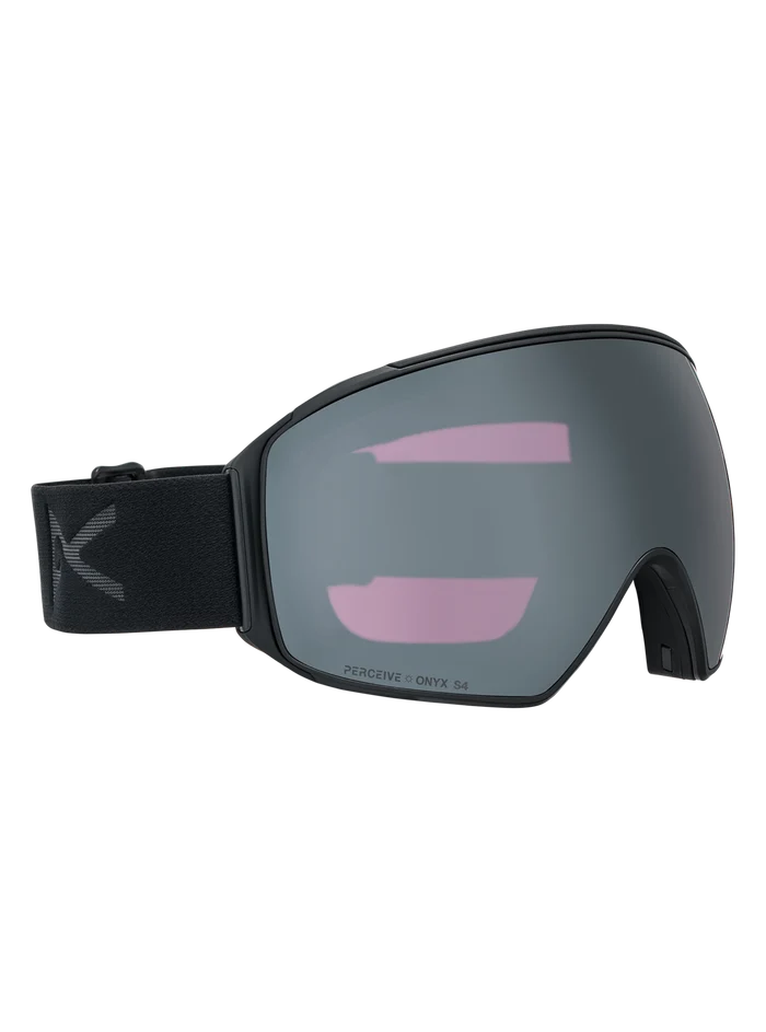 Product image of Anon M4 Goggles (Toric) + Bonus Perceive Lens + MFI® Face Mask[Variant:Frame: Smoke, Lens: Perceive Sunny Onyx (6% / S4), Spare Lens: Perceive Variable Violet (34% / S2)]