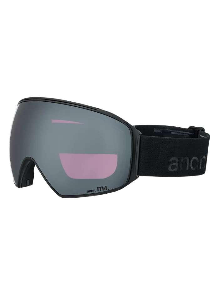 Product image of Anon M4 Goggles (Toric) + Bonus Perceive Lens + MFI® Face Mask[Variant:Frame: Smoke, Lens: Perceive Sunny Onyx (6% / S4), Spare Lens: Perceive Variable Violet (34% / S2)]