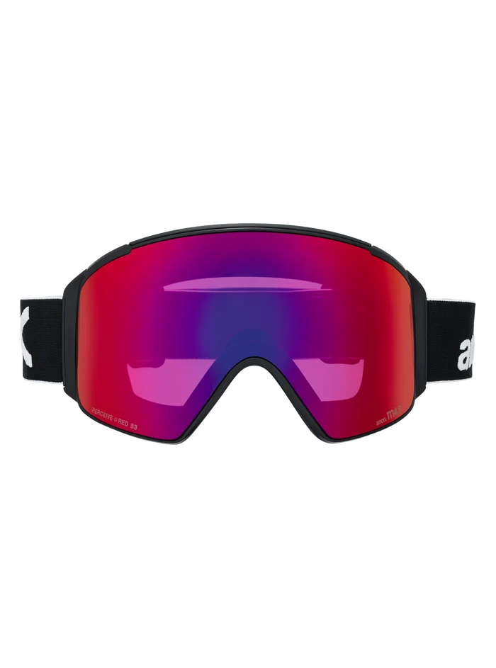 Frame: Black, Lens: Perceive Sunny Red (14% / S3), Spare Lens: Perceive Cloudy Burst (59% / S1) / Low Bridge