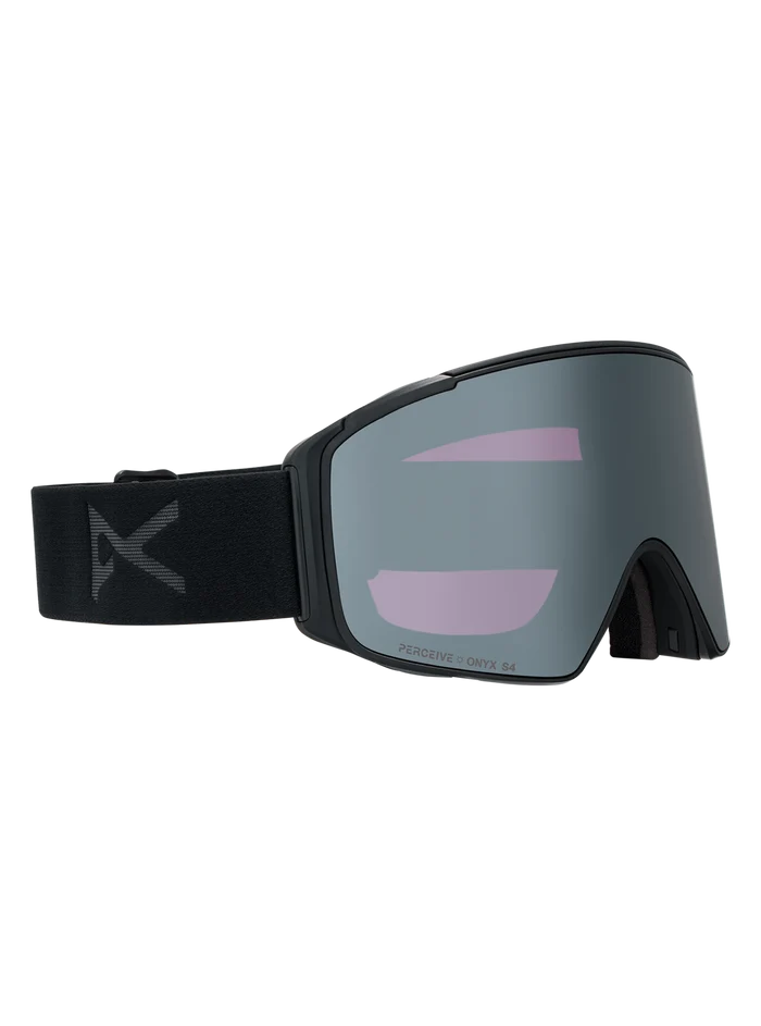 Product image of Anon M4S Goggles (Cylindrical) + Bonus Lens + MFI® Face Mask[Variant:Frame: Smoke, Lens: Perceive Sunny Onyx (6% / S4), Spare Lens: Perceive Variable Violet (34% / S2)]